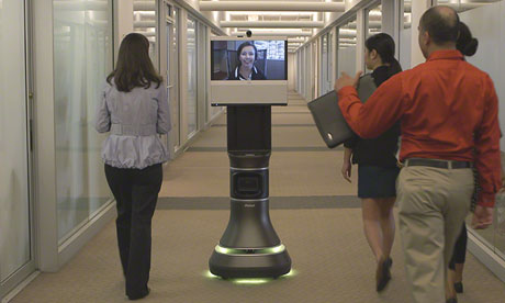 Remote presence drones could get to work for you when you can't make it. 可以替你完成工作的“远程遥控机器人”