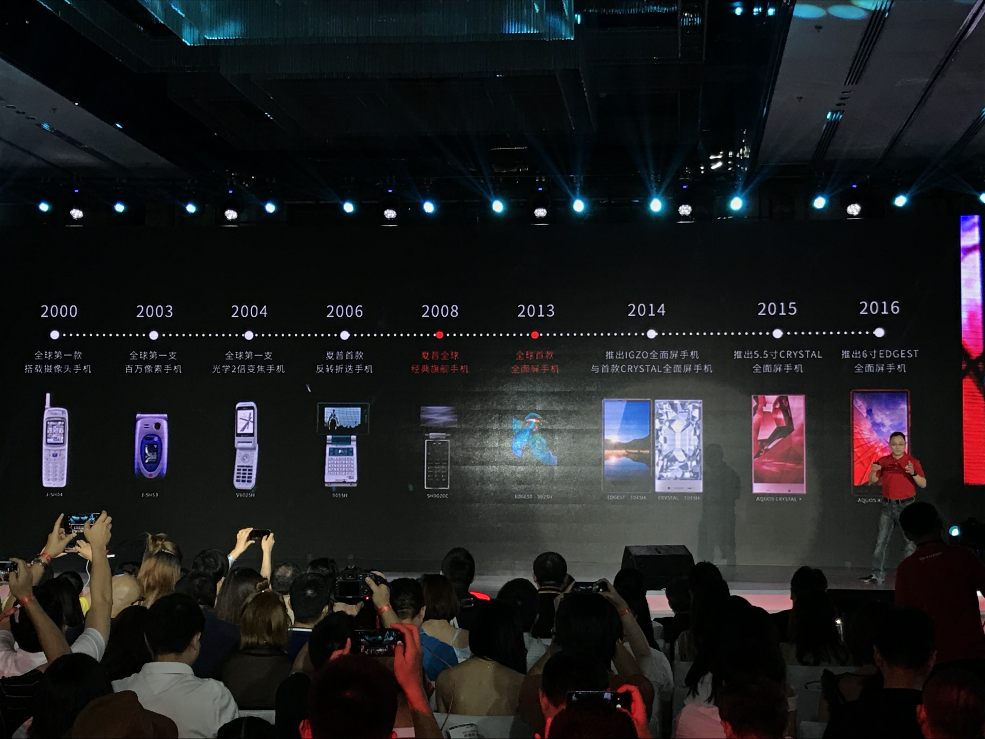 带着全球第一款异形全面屏手机,夏普吹响了回