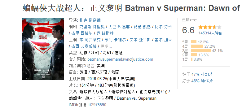 影視IP疊加之下，蝙蝠俠也可以大戰超人，但能做到1+1>2的效果嗎