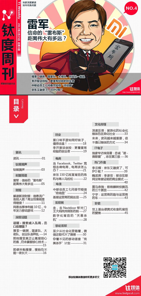 《钛度周刊》第4期精彩发布啦！！