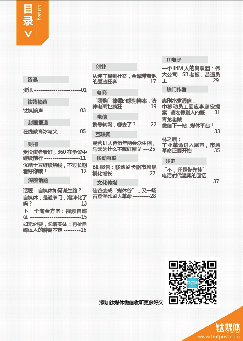 《钛度周刊》第5期精彩发布啦！