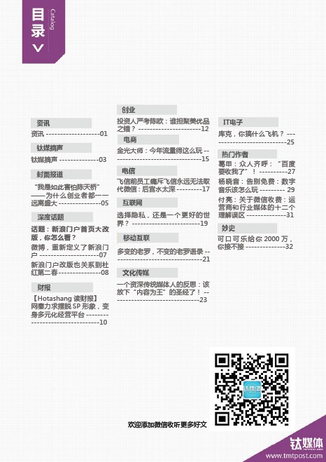 《钛度周刊》第7期精彩发布啦！