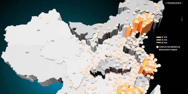中国房地产泡沫地形图