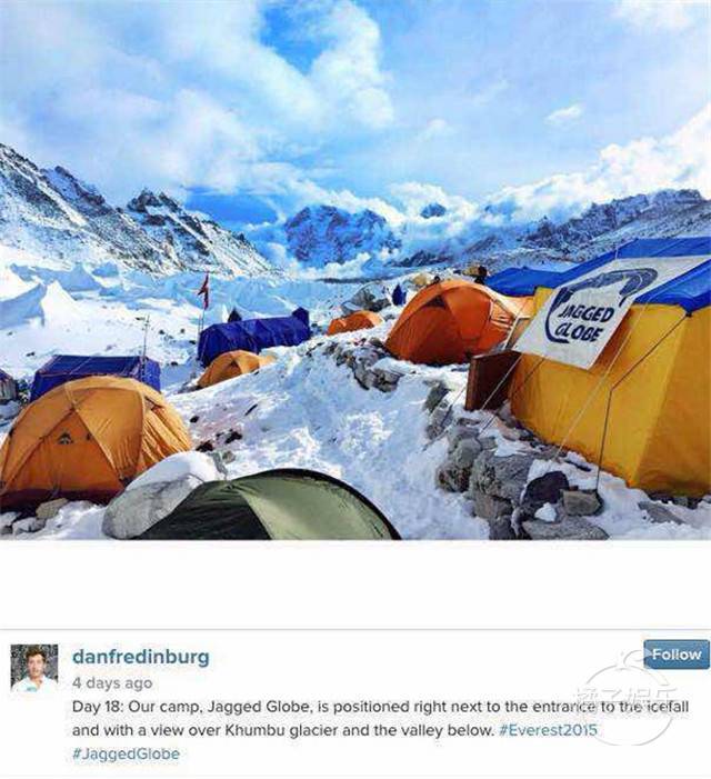【图集】谷歌高管因珠峰雪崩身亡，这些照片记录了他生命最后的22天