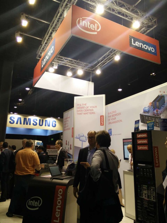 本届2015 ISC展区内，联想展台成为最热门展台之一