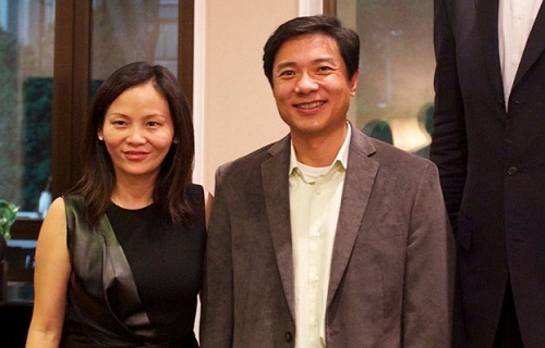 李彦宏,马东敏夫妇