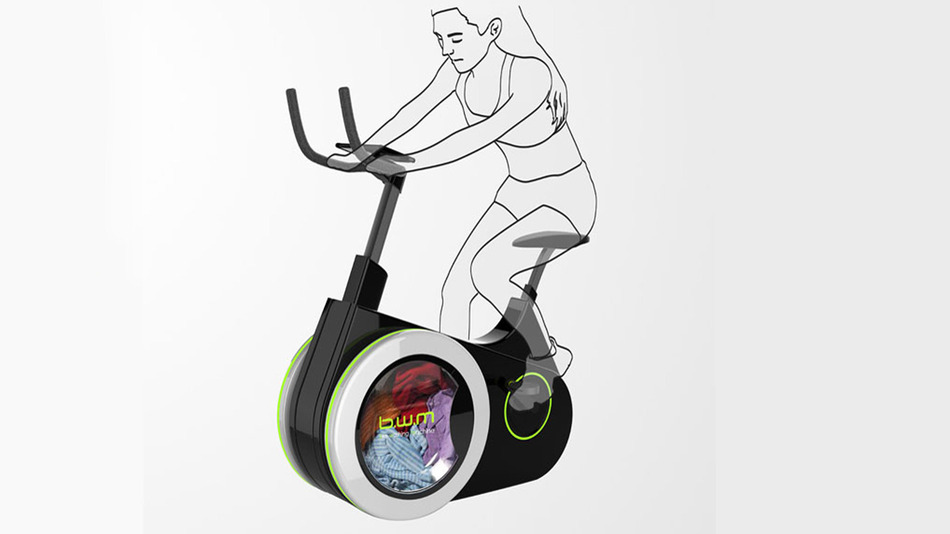 懒人福音的健身“黑科技”：边骑车边洗衣服