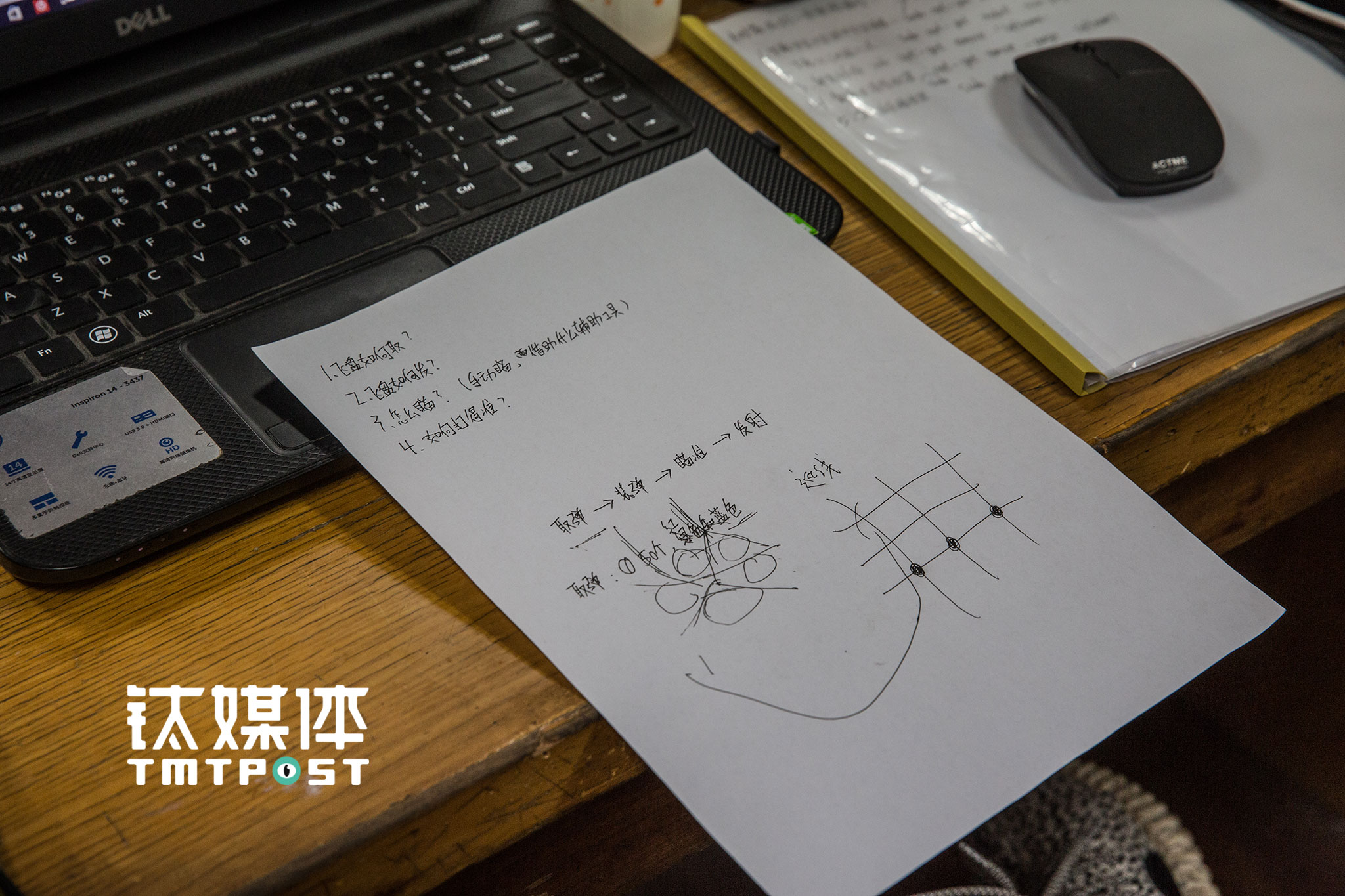 队员准备在队内Robocon讨论会上的发言，每次比赛的设计和研发灵感，都是由每个队员集体头脑风暴产生。新一届Robocon的主题是“舞盘雅乐”，每个参赛队伍派出一台机器人，向场内大小、高矮、角度不同的区域投掷特定的飞盘，最后计算得分分出胜负。