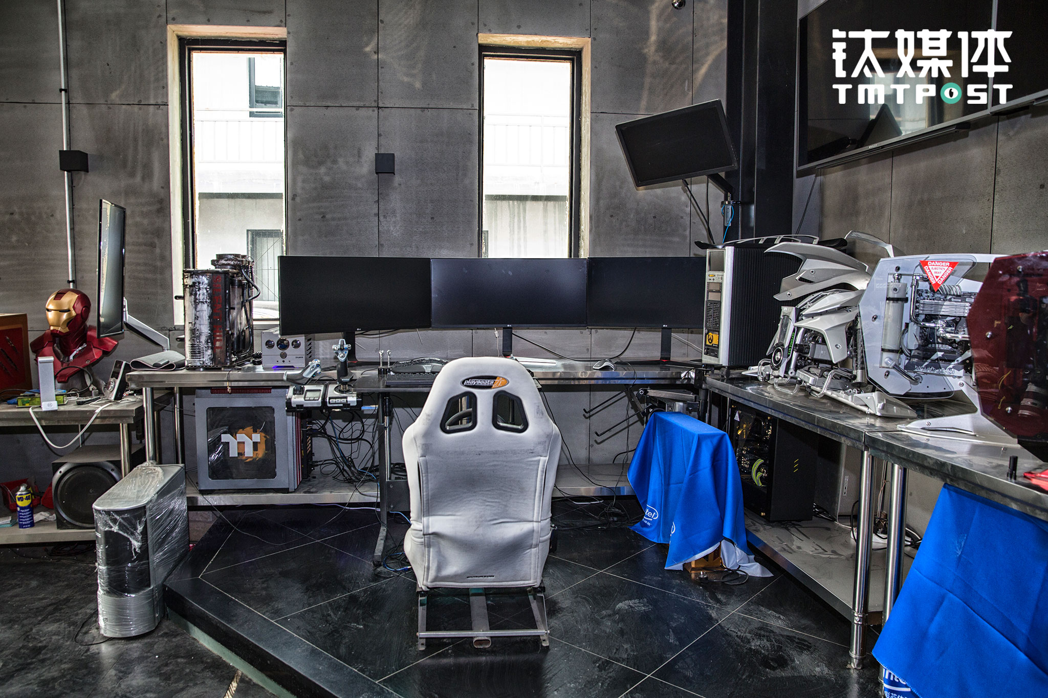 工作室一楼的游戏体验区。