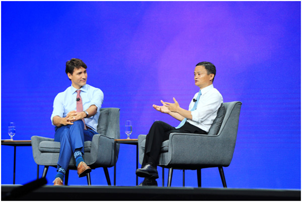 现身多伦多的马云，和加拿大总理特鲁多都谈了些什么？