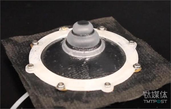 研究人员制造一个硅胶网眼合成结构，之后对其进行充气膨胀，能够模拟章鱼皮肤突起，膨胀其皮肤进行伪装。