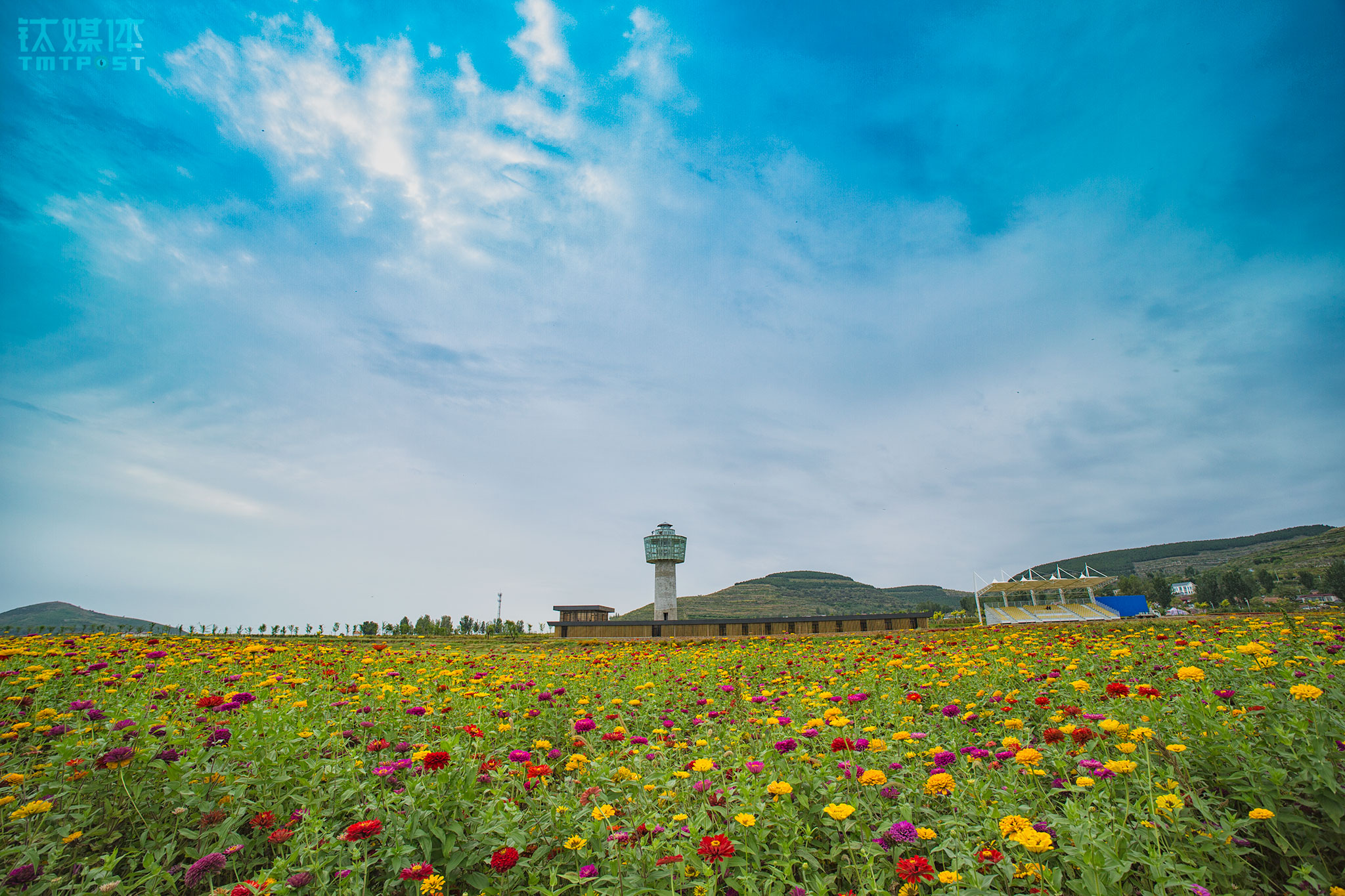 Xujiaya Air Camp&rsquo;s control tower, demonstration center, and spectator stand. The control tower was set up to dispatch aircrafts from different air clubs at the camp and serves as a command and dispatch center during major events. &ldquo;We would start to attract renowned air clubs from both home and abroad once operation starts,&rdquo; the camp&rsquo;s director said.