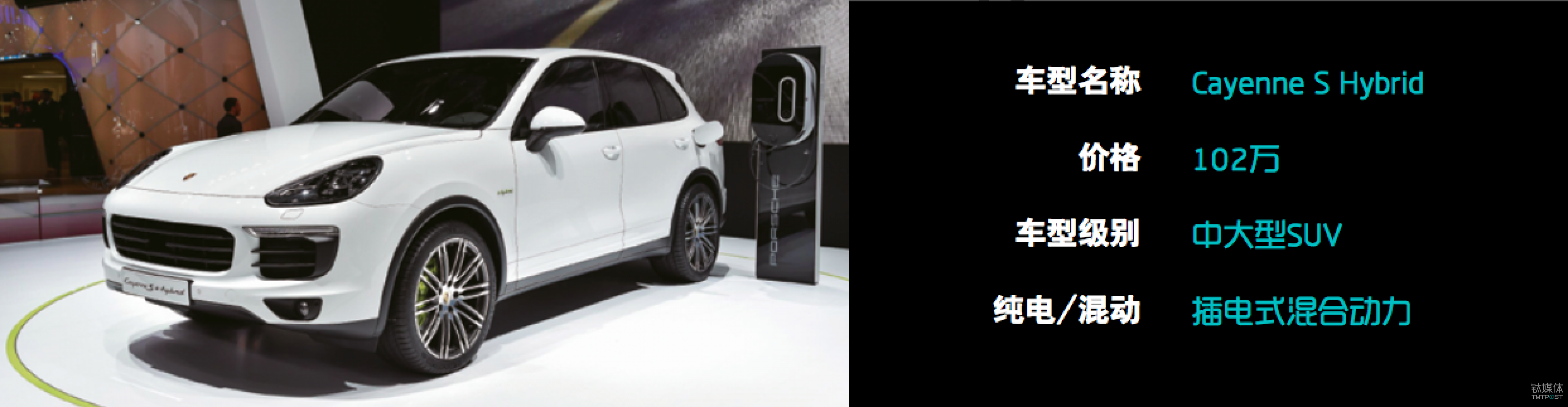 汽车科技指数总排名Top 8: Porsche Cayenne S Hybrid