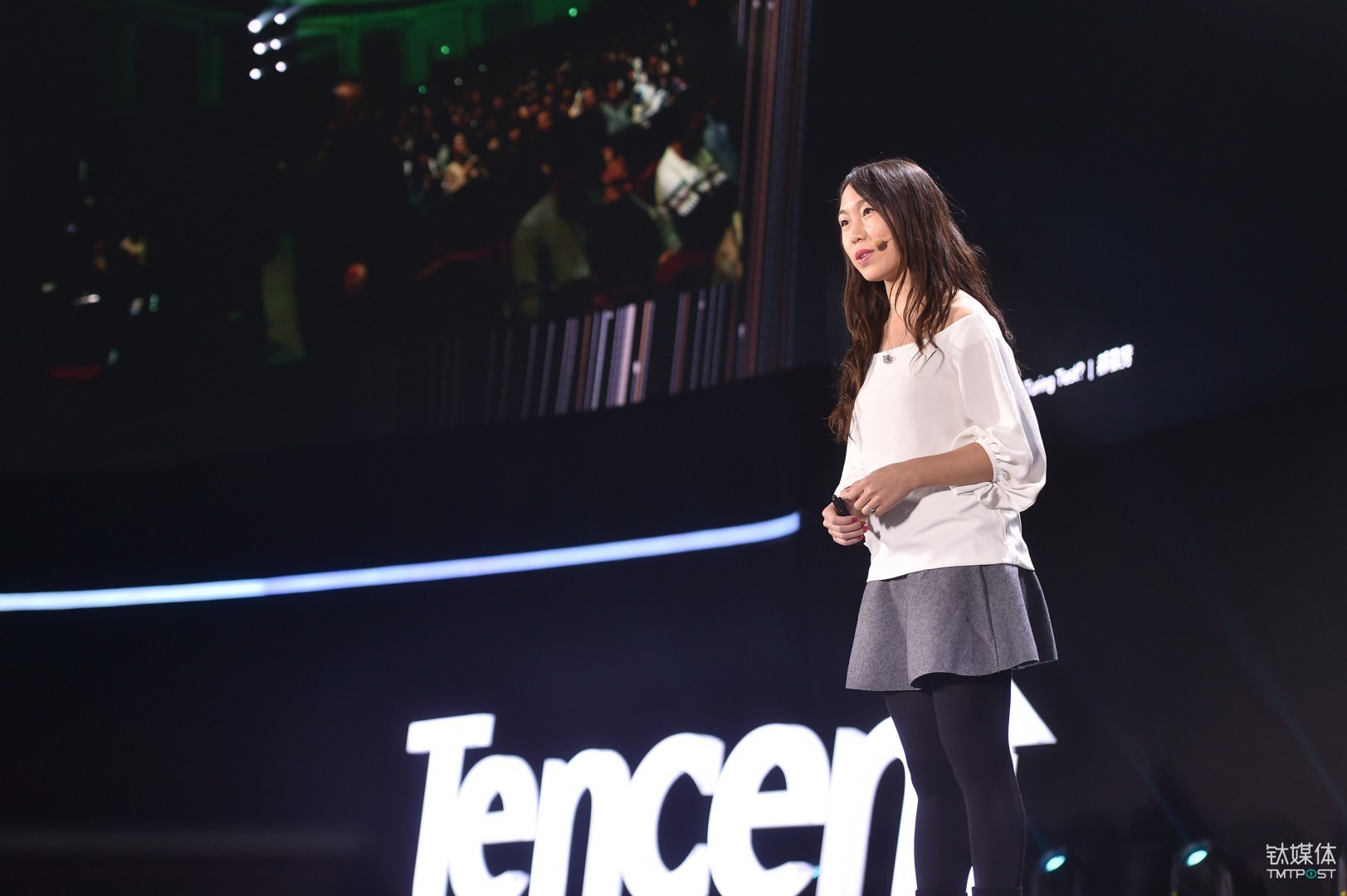 郝景芳在今年的腾讯 WE 大会上