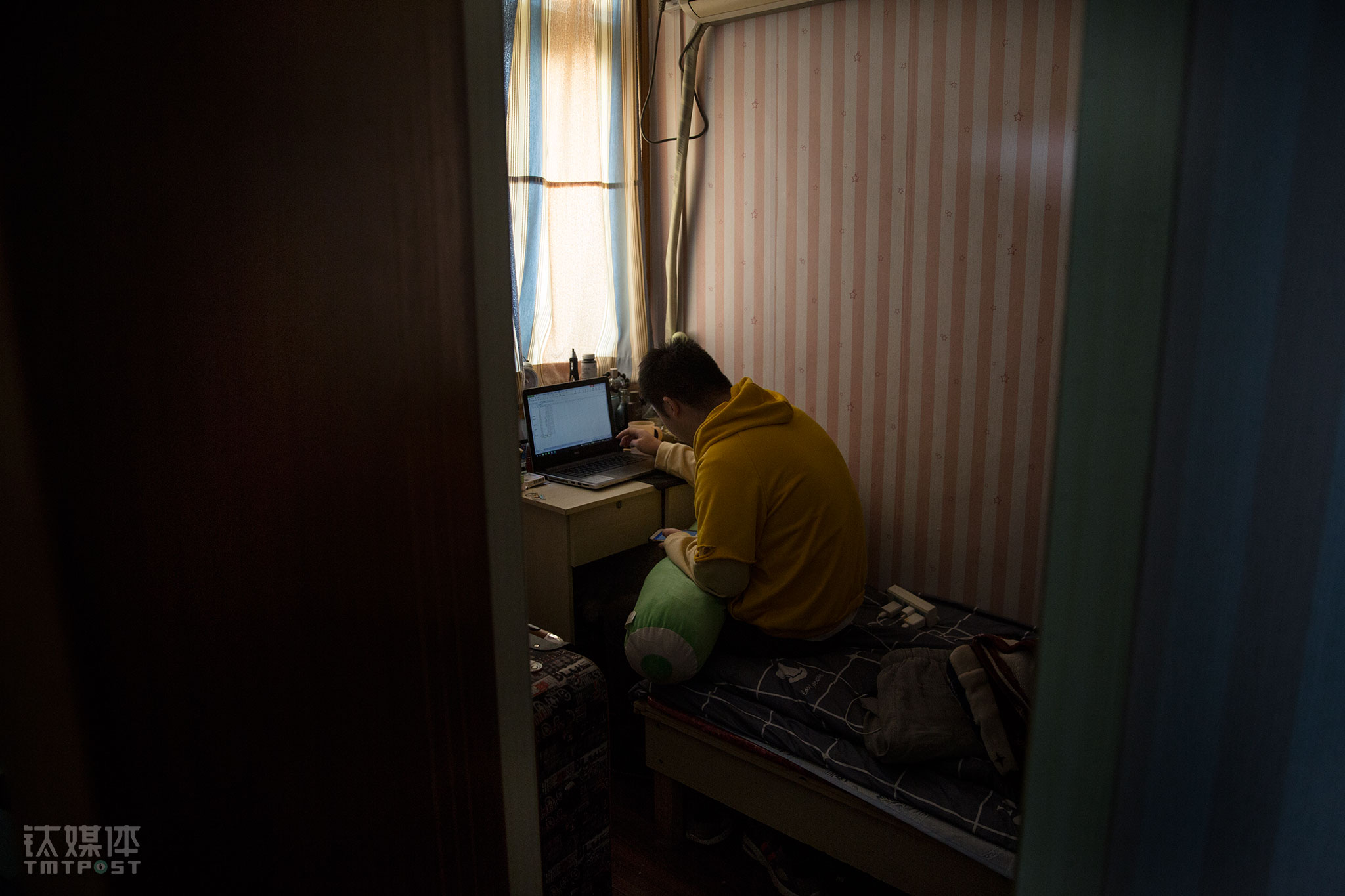 申请网贷，除了手持身份证拍照，还要填写职业信息。&ldquo;我填的住址和职业全是假的，有的是胡编乱造，就在网上随便找个地址和电话填上去。&rdquo;小杨靠这样的方式隐藏了学生身份，&ldquo;从没有一个平台核实过信息，如果核实了我就借不到钱&rdquo;。坐在这间狭小的屋子里，看着自己统计出来的数字，小杨感到后怕，&ldquo;借钱的时候我根本没怕过，我想只要有新的借款平台出现，我就可以一直借下去，过1年我毕业工作再拿工资补上窟窿，没想到变成这样&rdquo;。