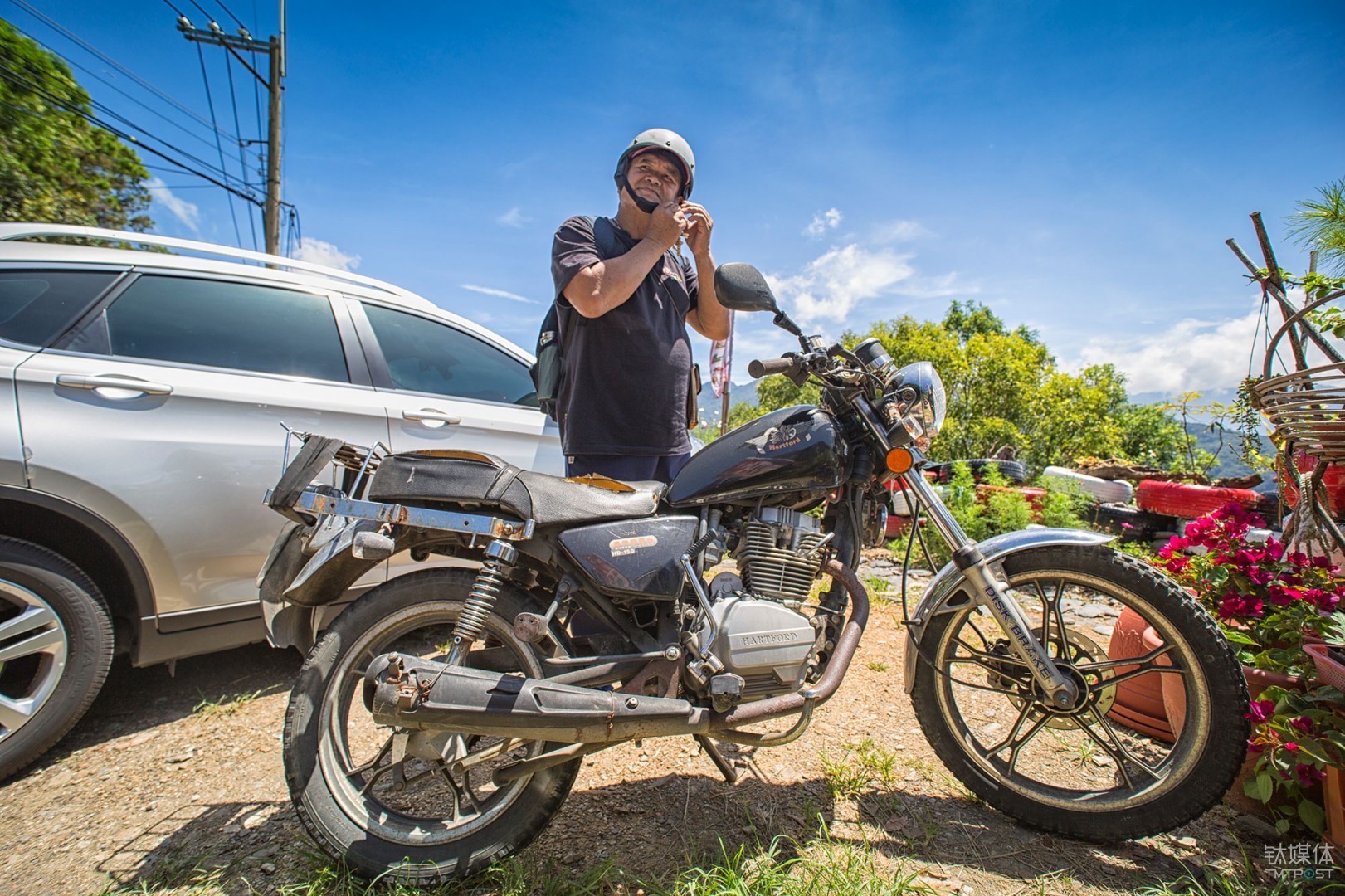 赛德克长老。台湾南投雾社，赛德克族长老和他的机车，《赛德克&bull;巴莱》讲述的就是他们部落的历史故事。