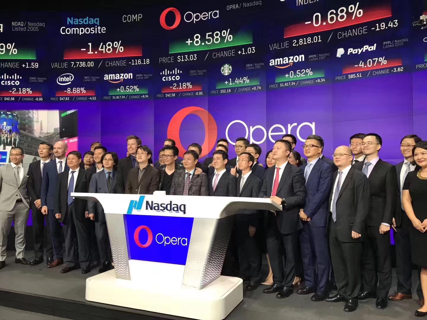 浏览器公司Opera在纳斯达克上市，开盘大涨近20% | 钛快讯