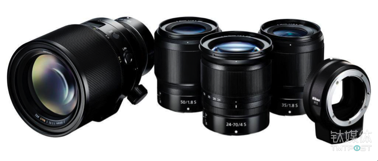 一同发布的三支镜头和卡口适配器