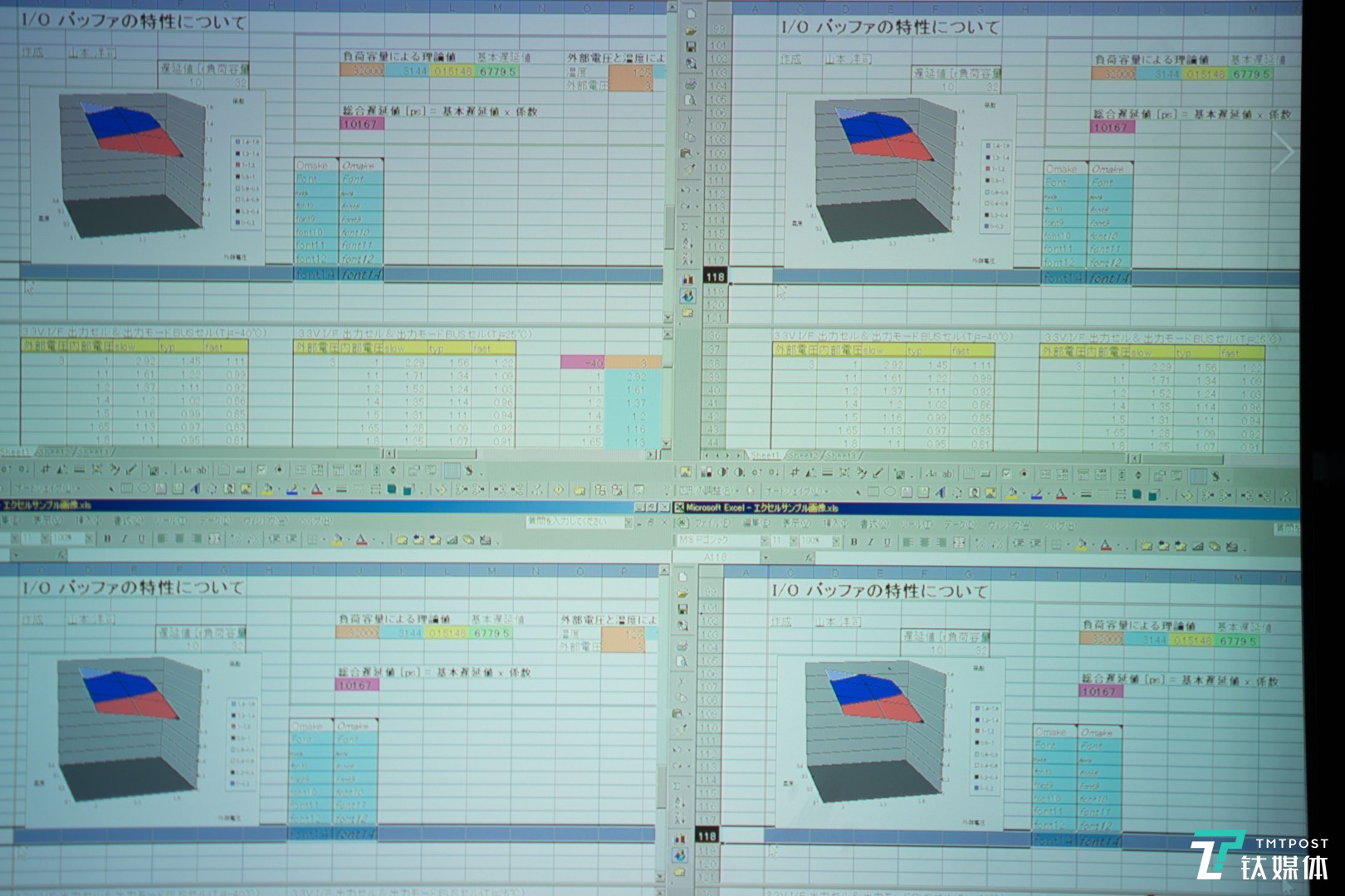 拍摄约1/4的画面，可以看到表格上依旧没有锯齿感