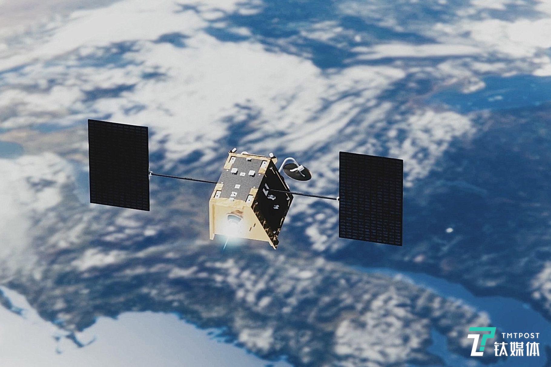one of OneWeb&rsquo;s satellites might look like in space