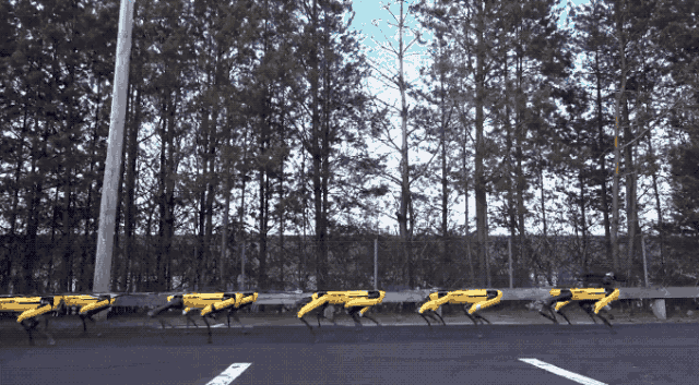 波士顿动力机器狗大军上线：10只SpotMini拽走大货车，即将商用
