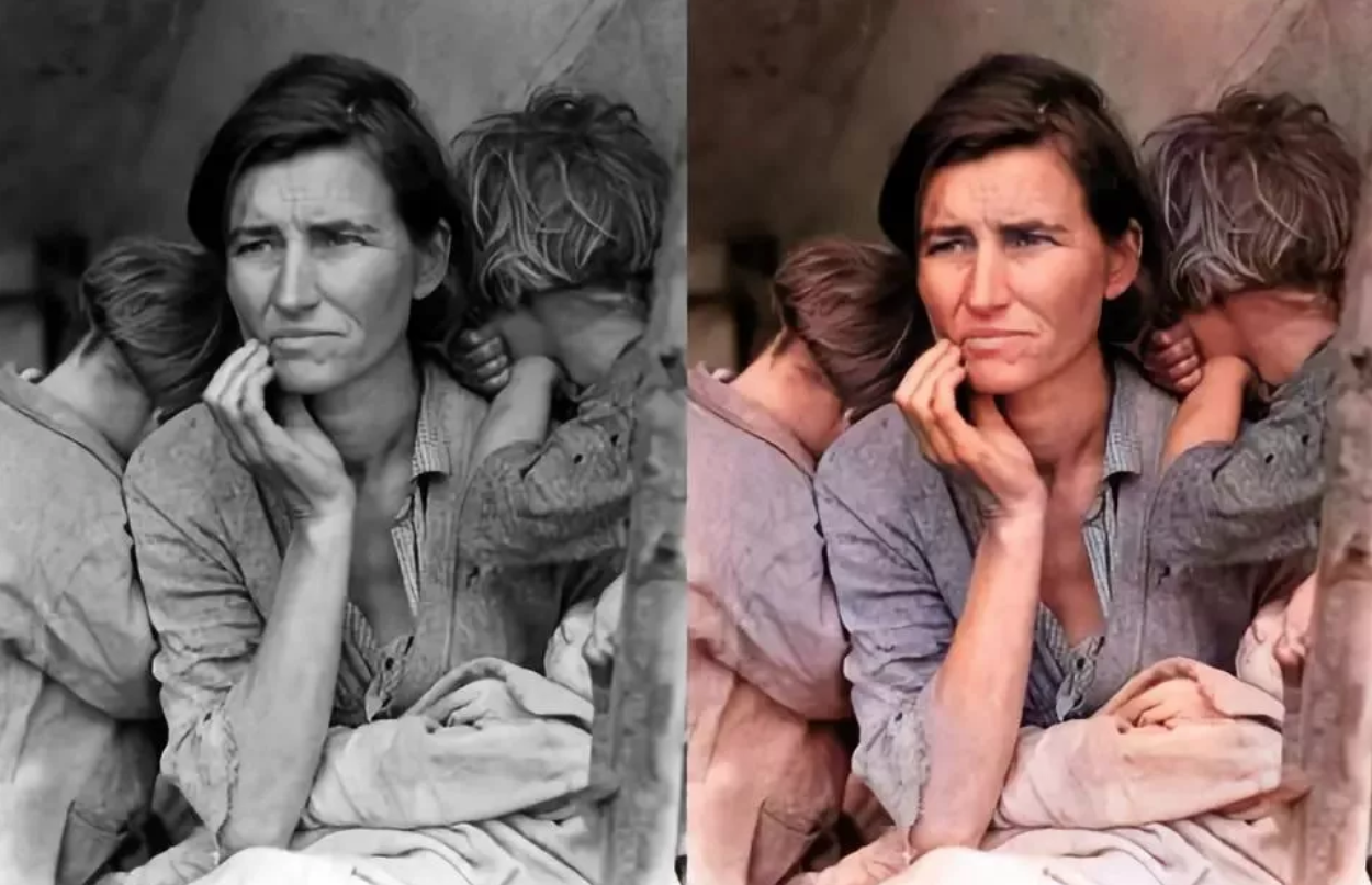 GitHub给老照片上色项目曝光： 用AI修复母亲的旧照片