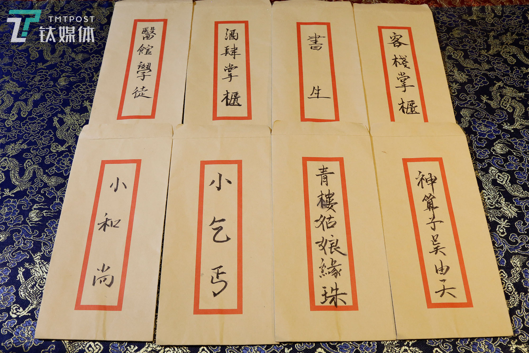 进城前，每个玩家随机抽取一个信封，信封里装的是玩家要在游戏里扮演角色的人设以及与剧中人关系描述。