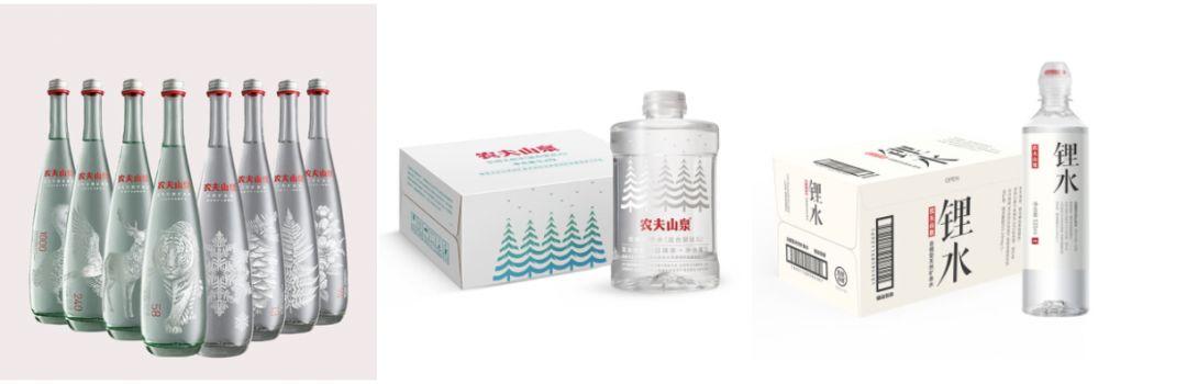 农夫山泉的高端水、饮用水（适合婴幼儿）、锂水