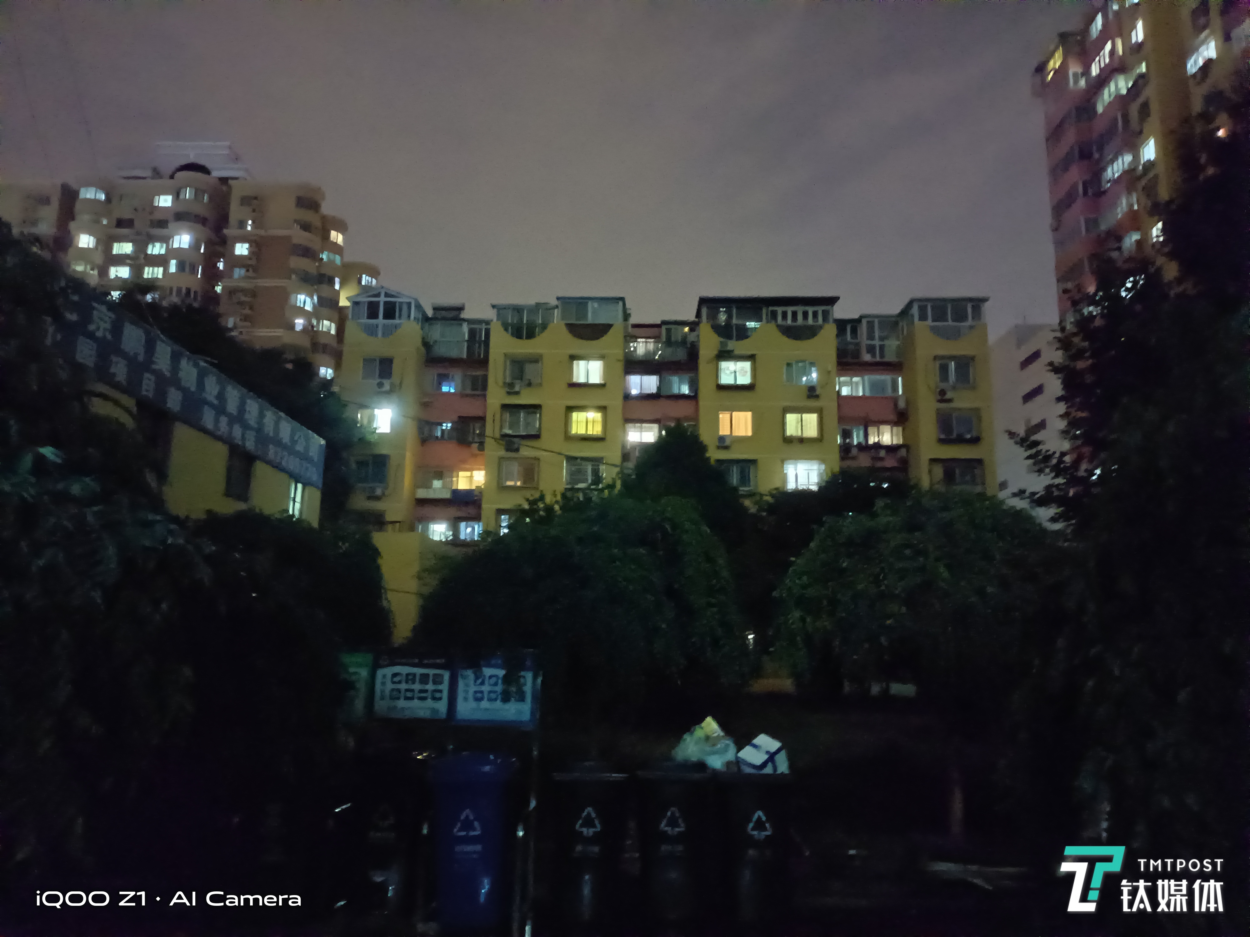 未开启夜景模式样张