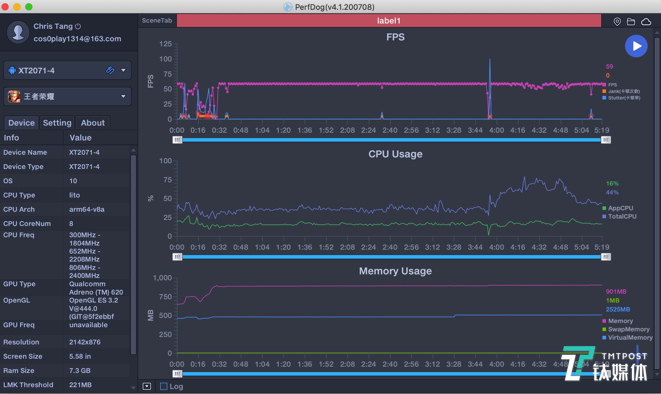王者荣耀帧率表现