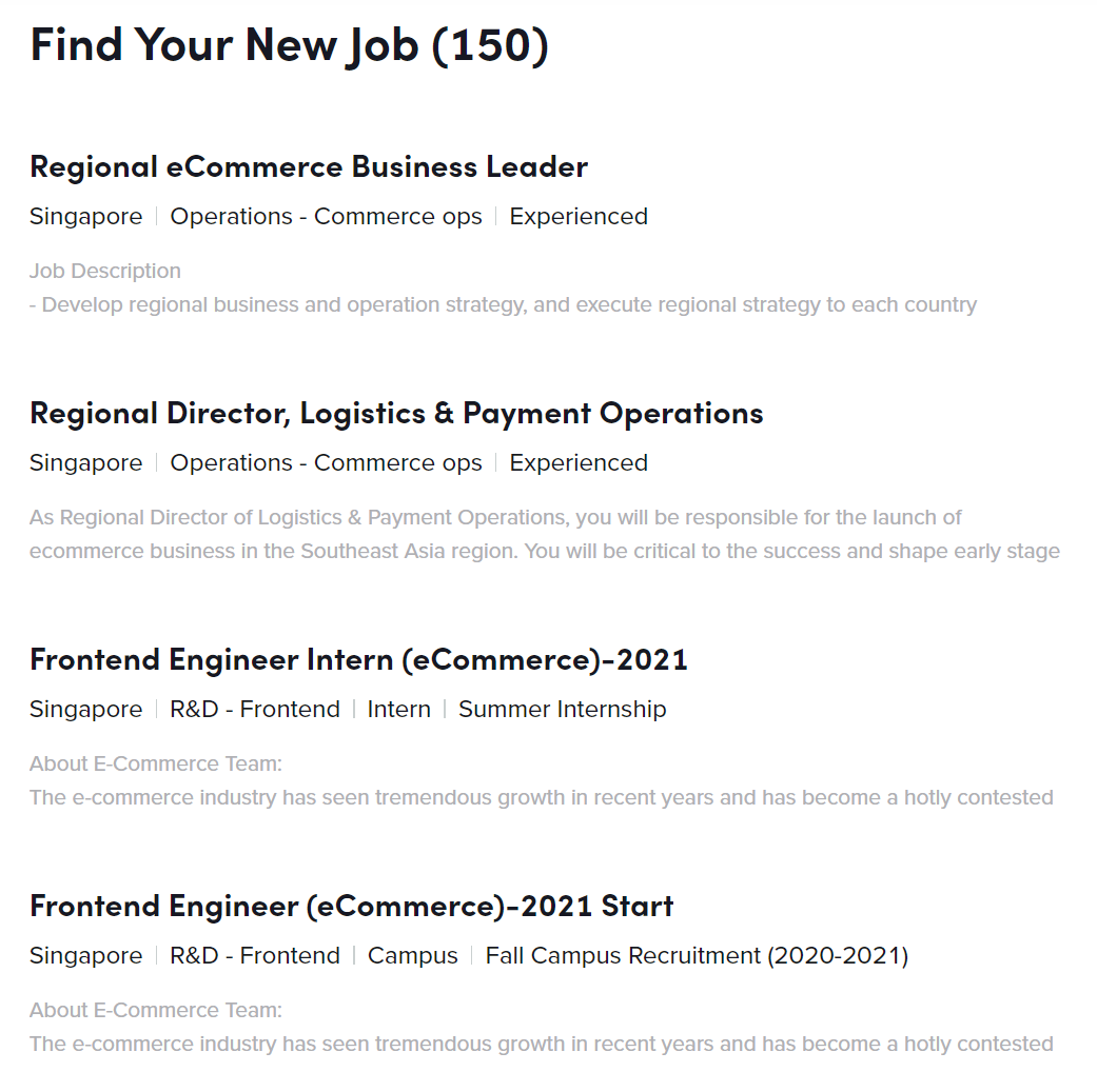 TikTok新加坡招聘/Careers TikTok