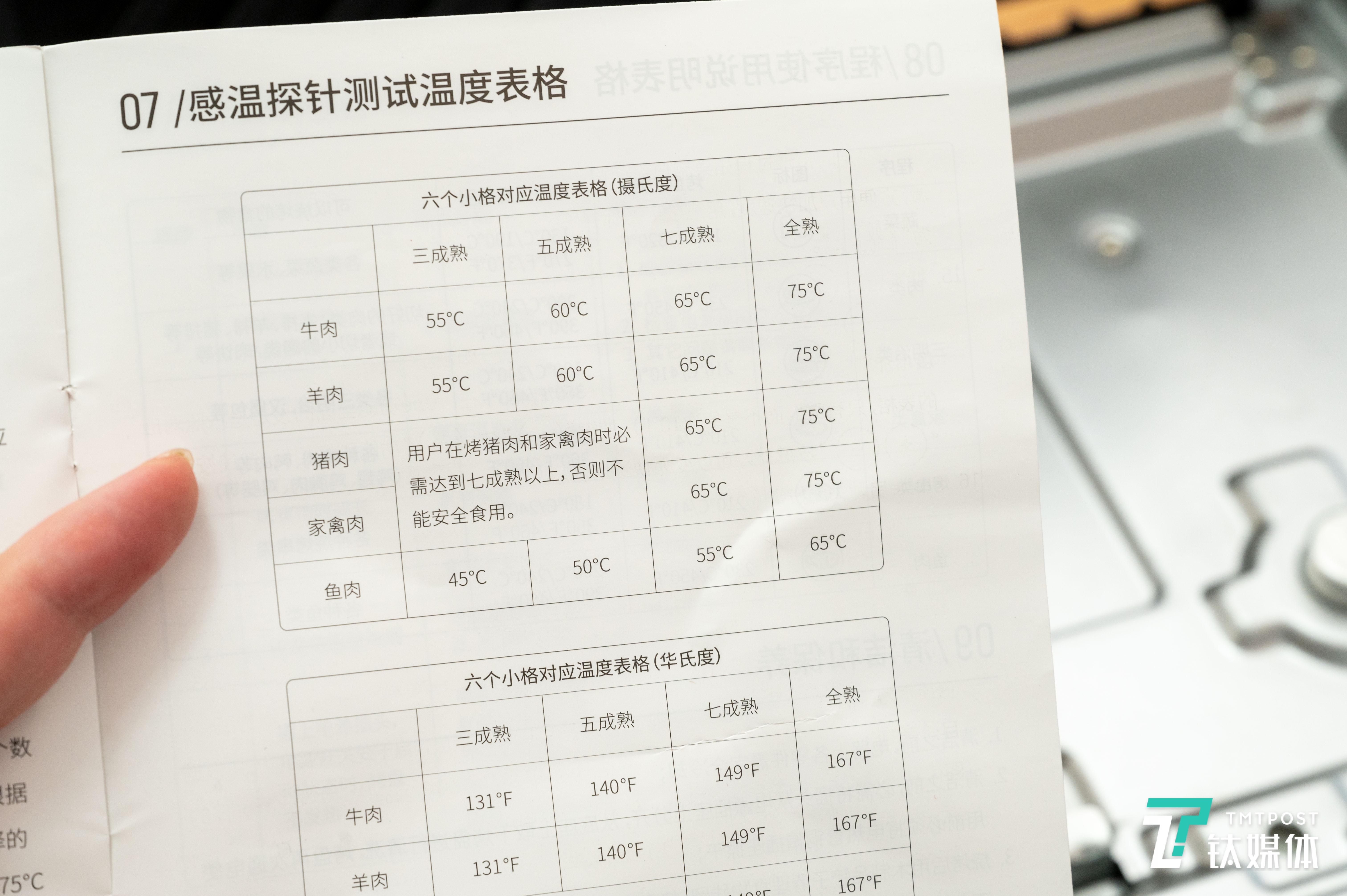 说明书对于熟度的介绍