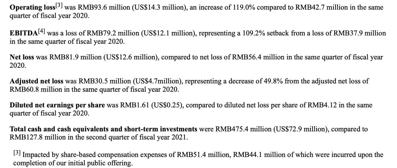 波奇英文财报截图