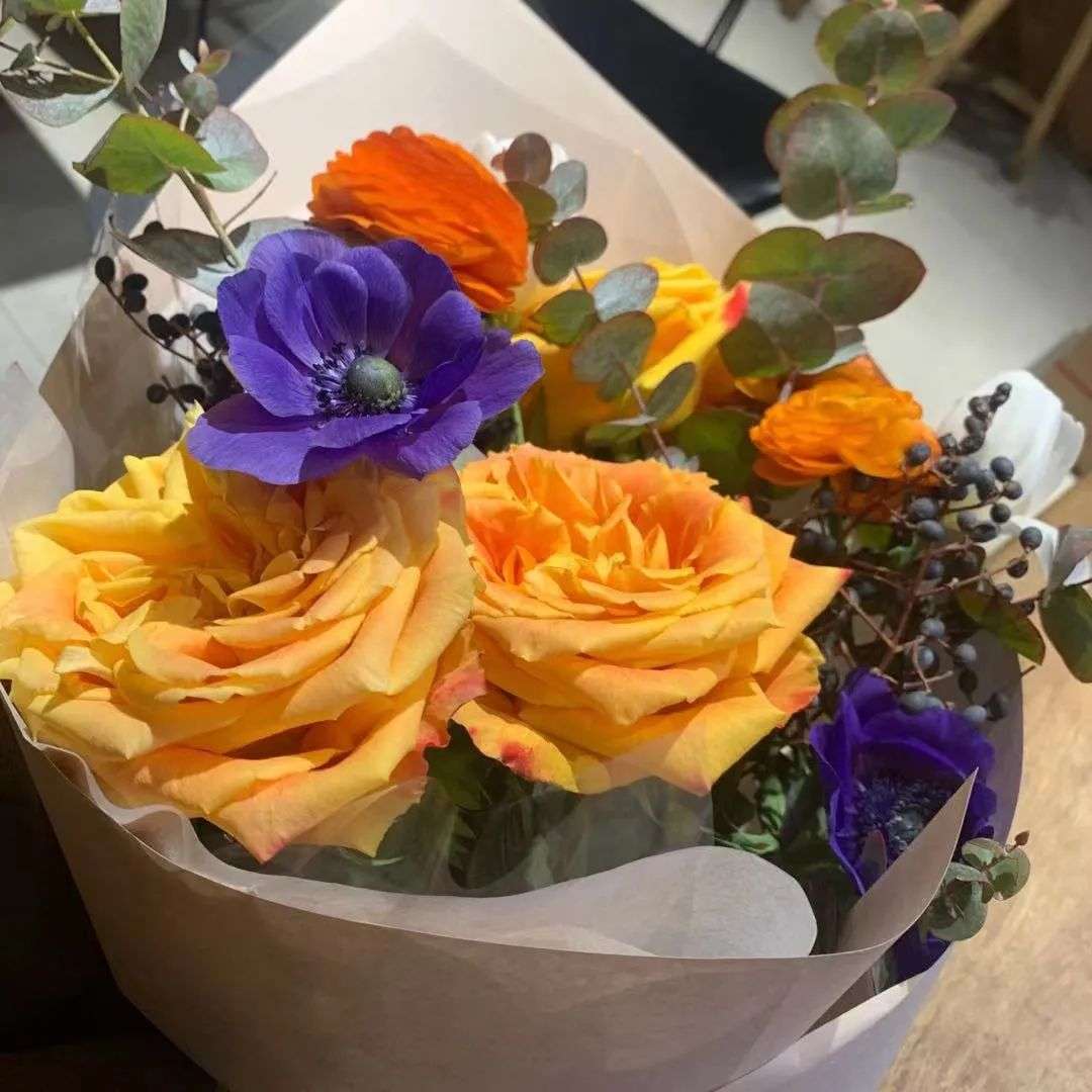 小杨春节期间买到的花束