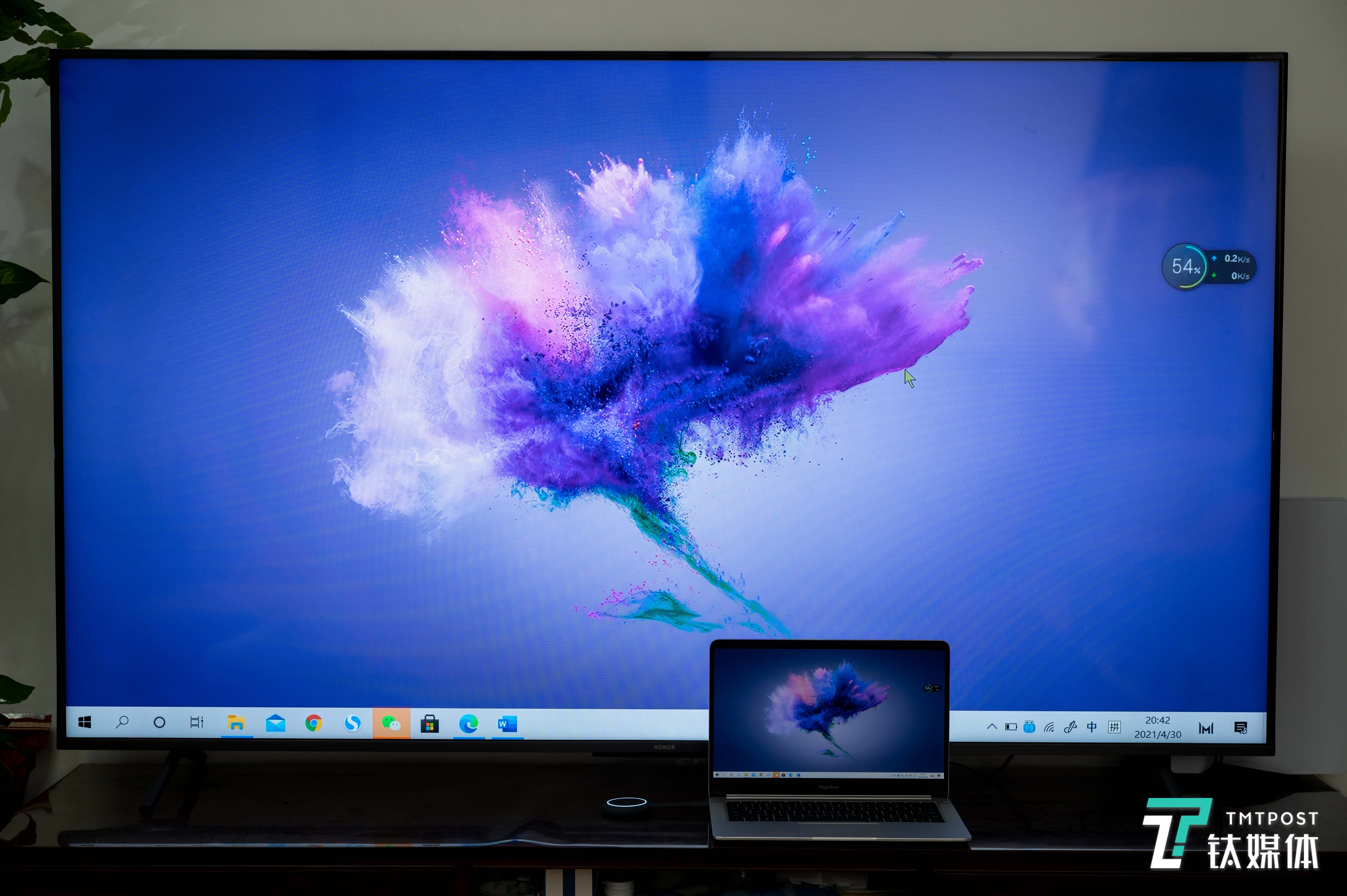 整体实现了接近原生1080P分辨率的显示效果