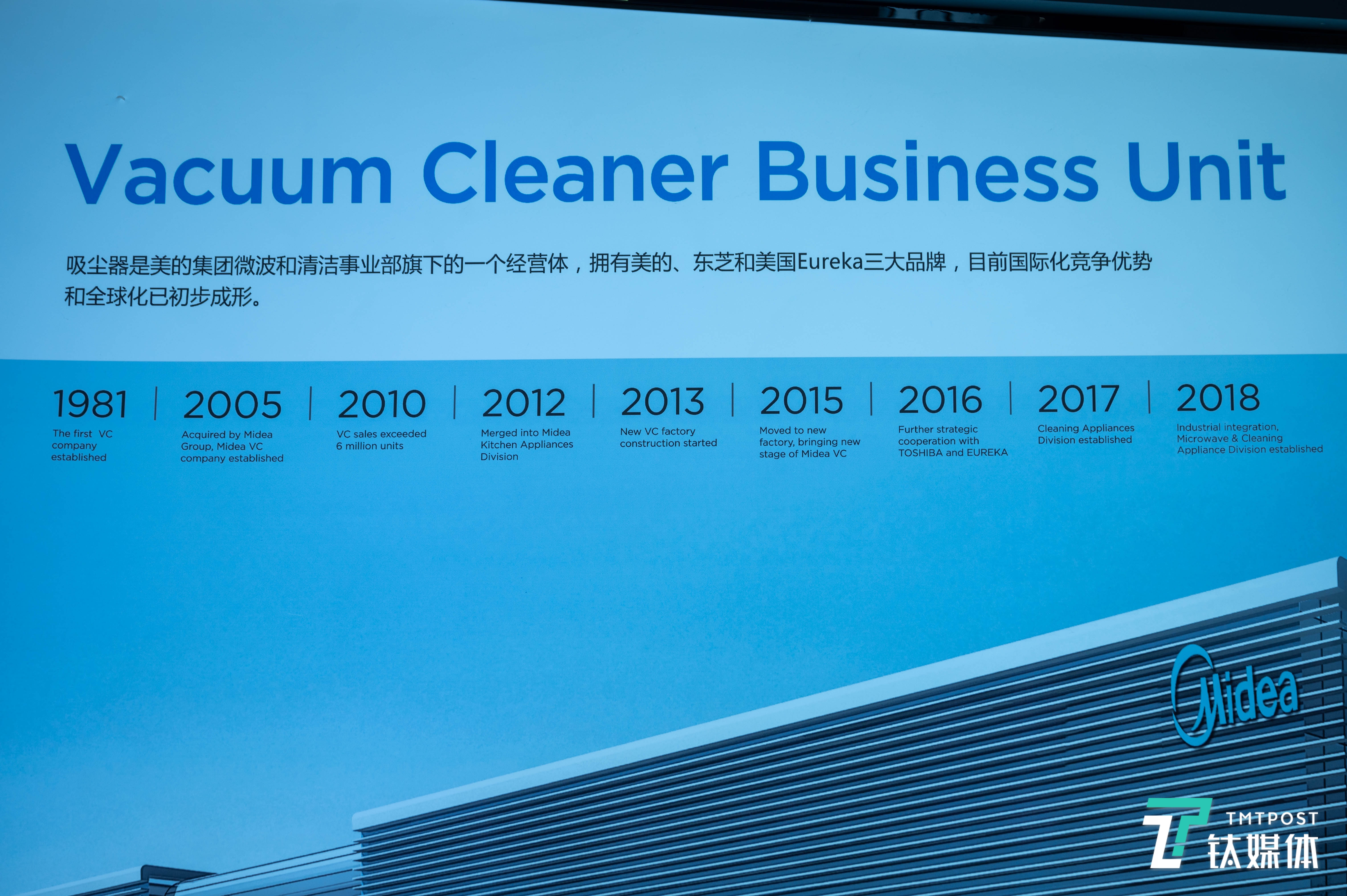 美的吸尘器发展路线图