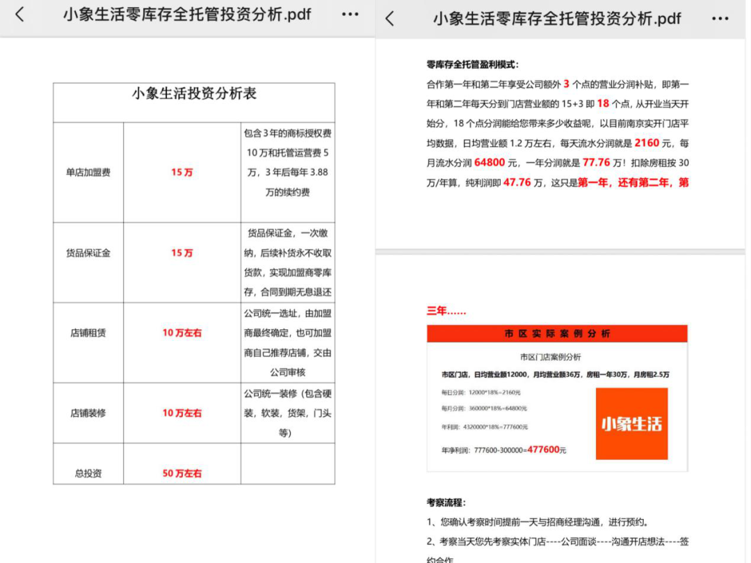小象生活的加盟信息