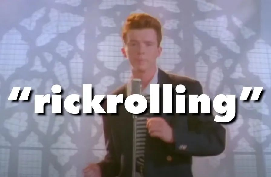 图片来源@Rick Astley 的歌曲&nbsp;Never Gonna Give You Up&nbsp;原版 MV