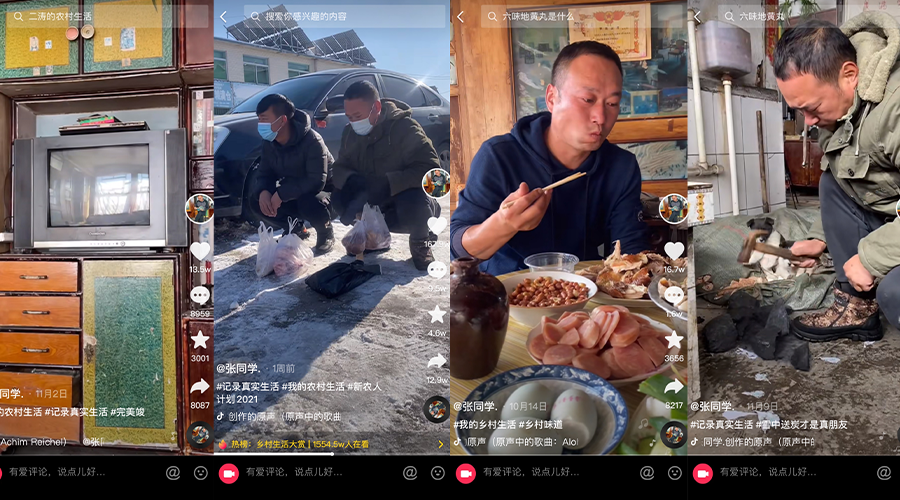 “张同学”发迹抖音，大猛子走红B站，土味故事消解平台壁垒？
