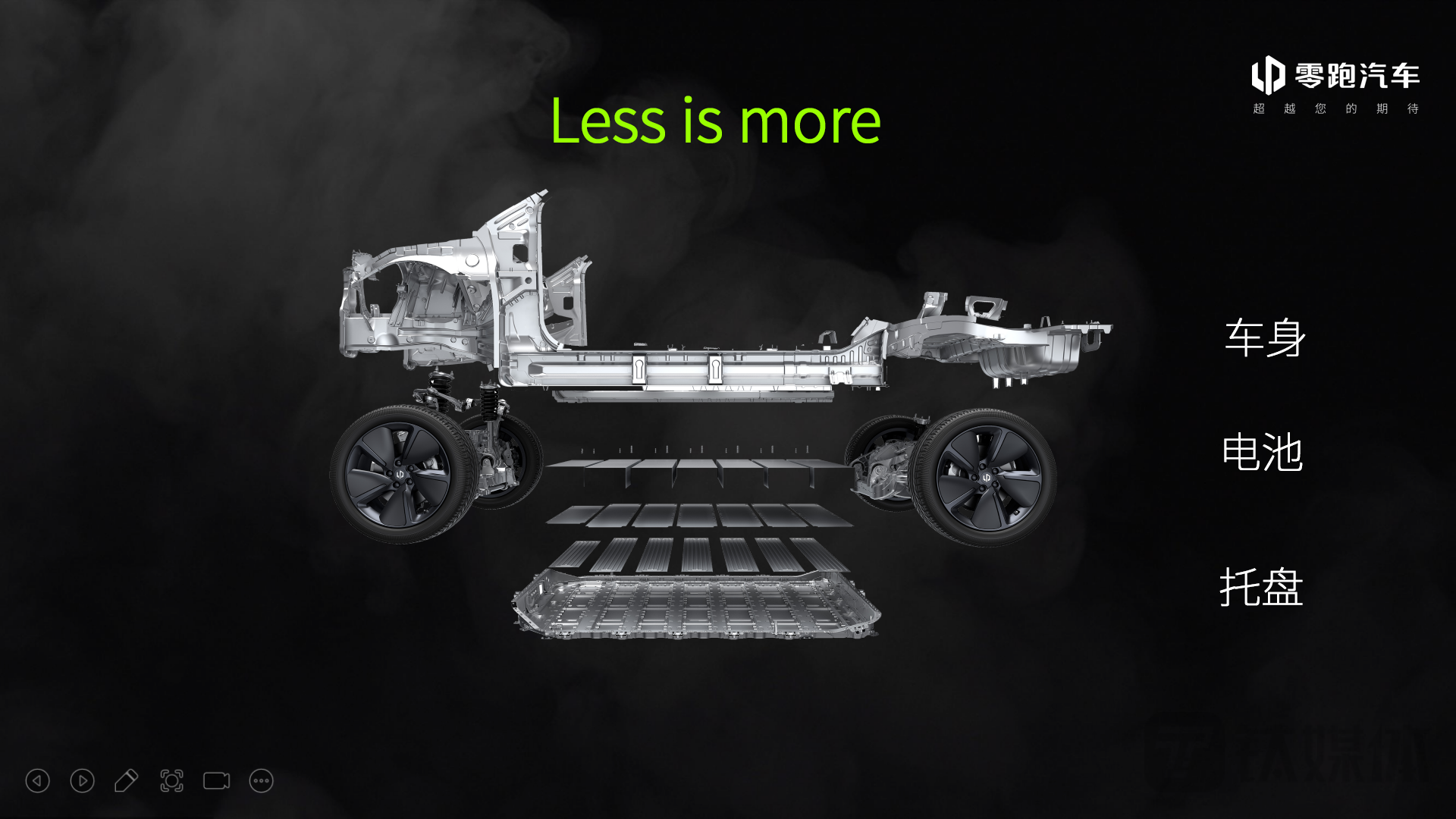零跑CTC技术-做到 less is more（图片来源：零跑汽车）