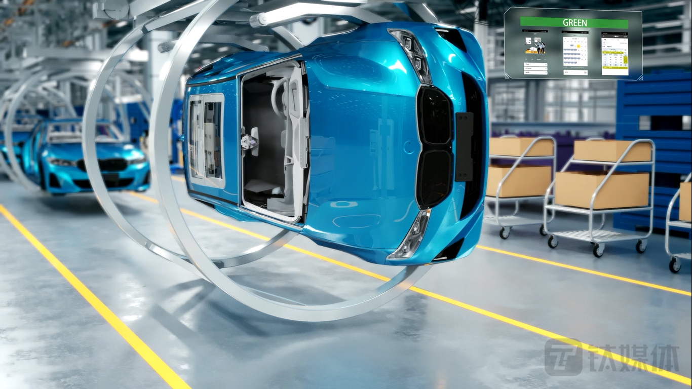里达工厂从设计之初就完全在虚拟空间进行规划和模拟（图片来源：华晨宝马）