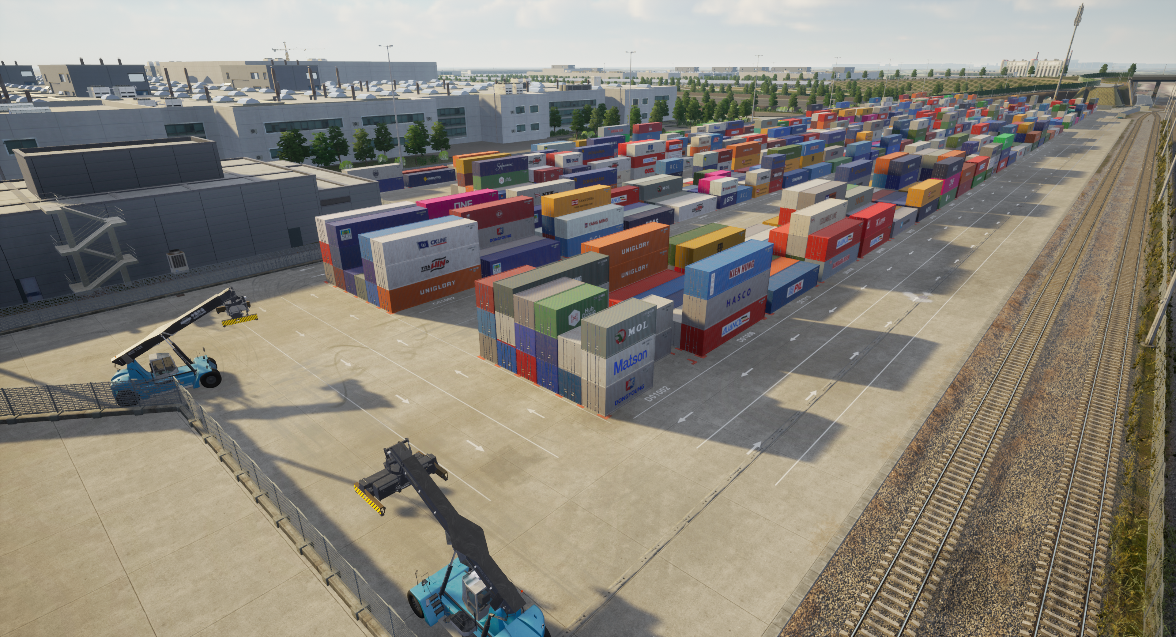 在物流环节应用虚拟化技术保证车辆的准时交付（图片来源：华晨宝马）