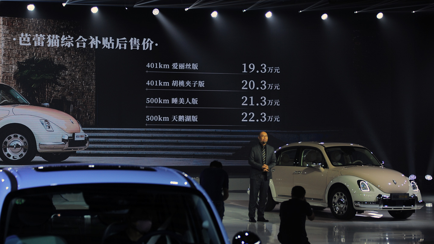 欧拉CEO董玉东公布芭蕾猫售价