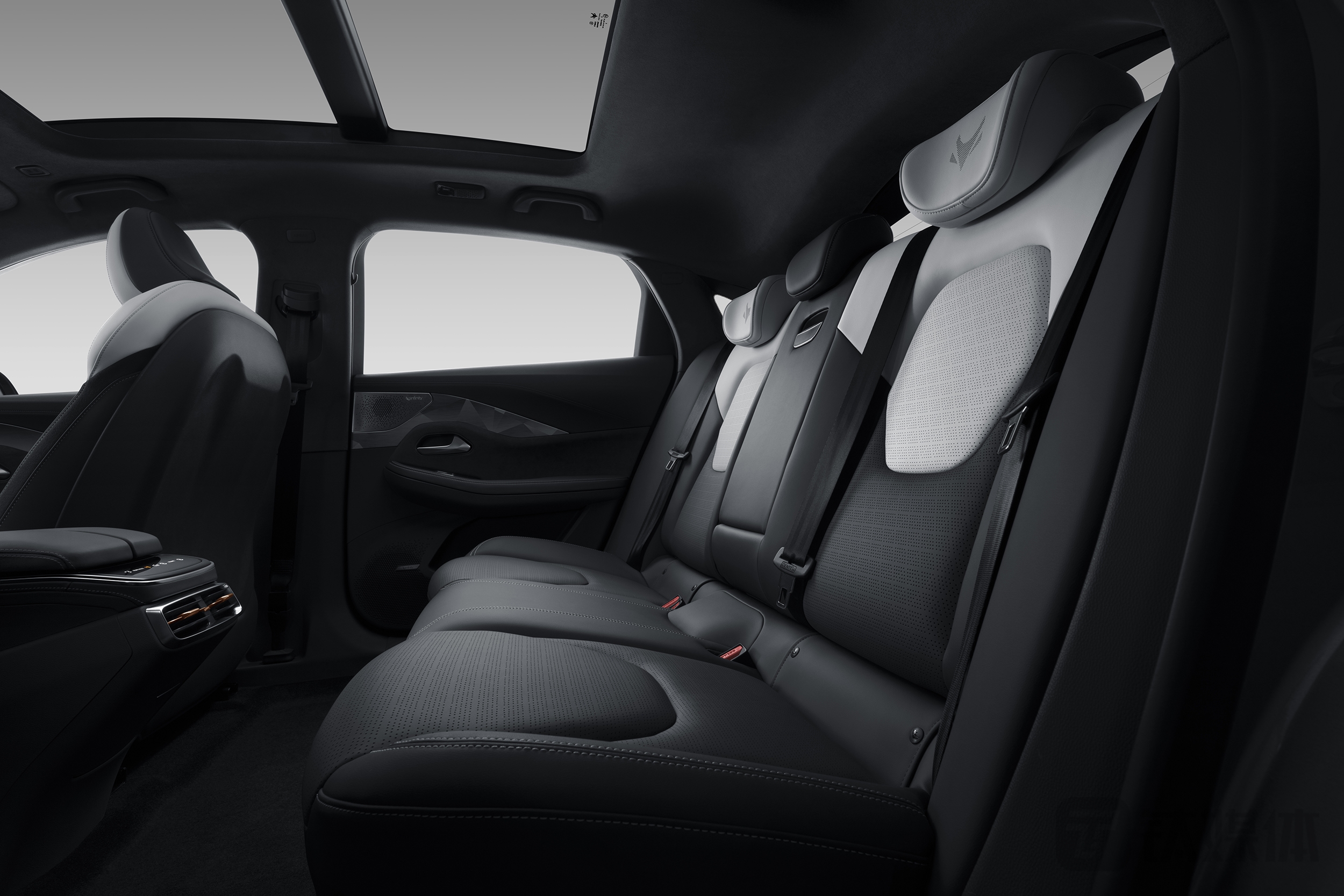 极狐阿尔法S的后排腿部空间能够满足标准身高的中国男女性用户需求