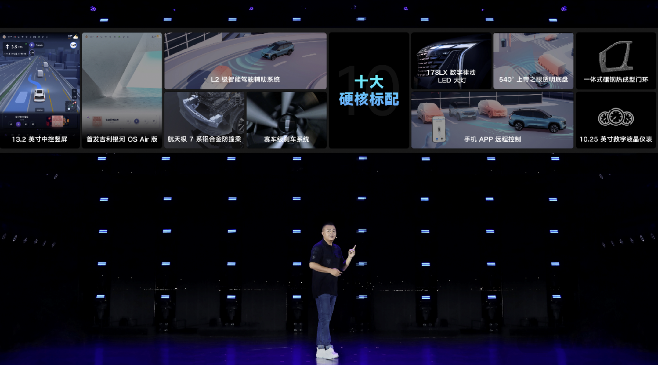 范峻毅在分享博越L的十大硬核标配