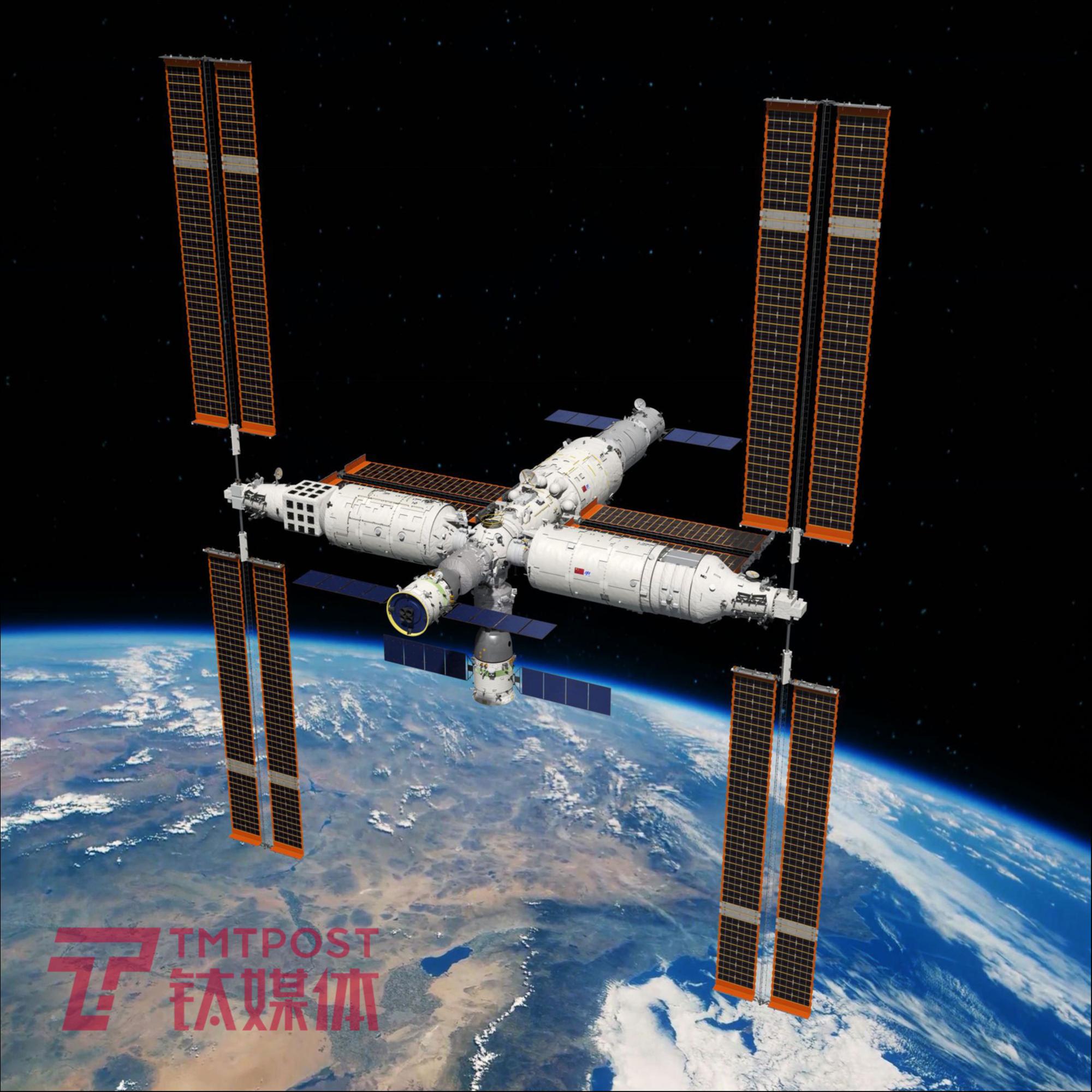 11月3日，梦天实验舱完成转位，与天和核心舱、问天实验舱形成空间站&ldquo;T&rdquo;字基本构型组合体。梦天实验舱是中国空间站第三个舱段，也是第二个科学实验舱，它由工作舱、载荷舱、货物气闸舱和资源舱组成。
