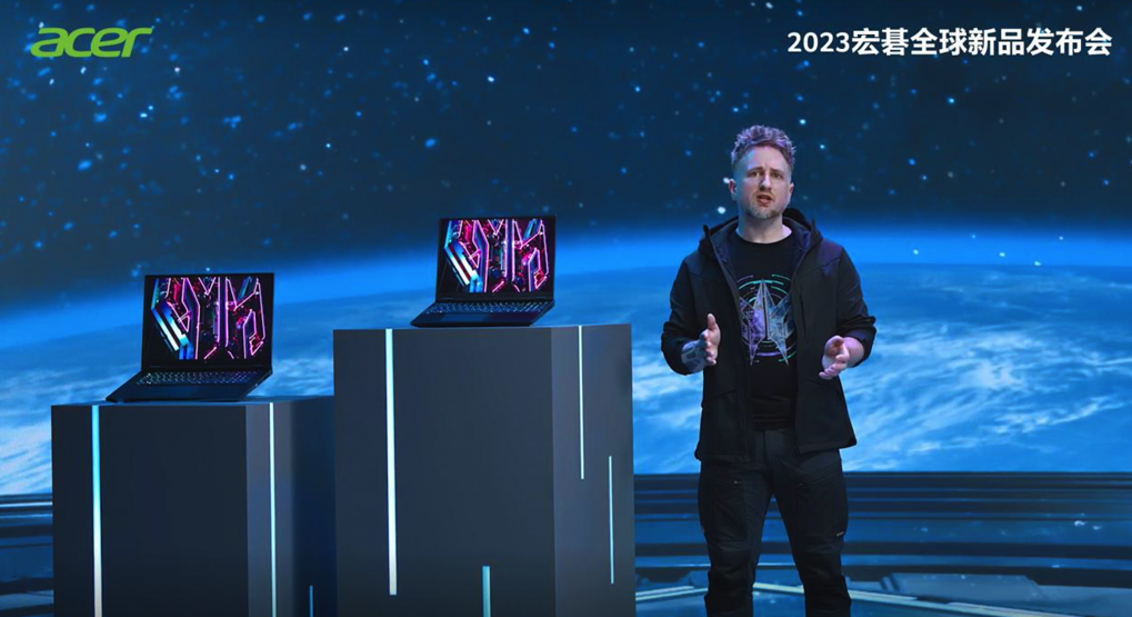 宏碁多条产品线更新，还有一款骑行发电的「骑桌」 | CES 2023