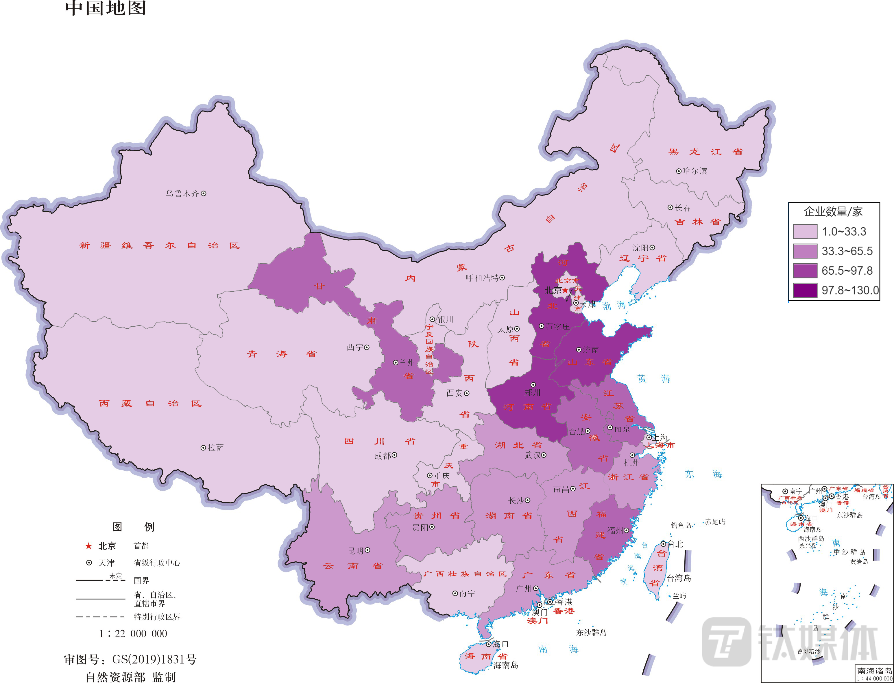 图:麦芽企业分布图 数据来源:企查查 制图:钛媒体平台运营部
