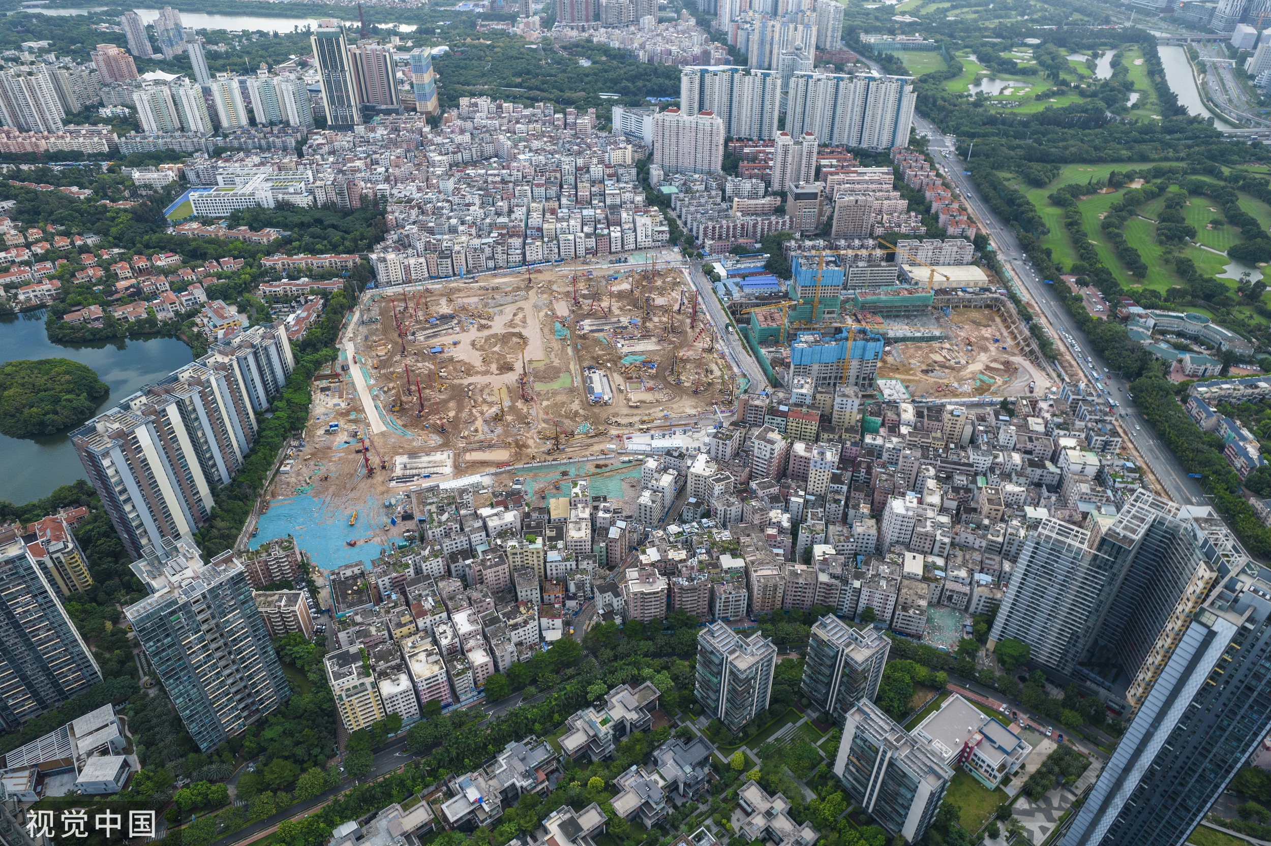 涉及2764平方米用地面积，绿景中国和华侨城“杠”上了