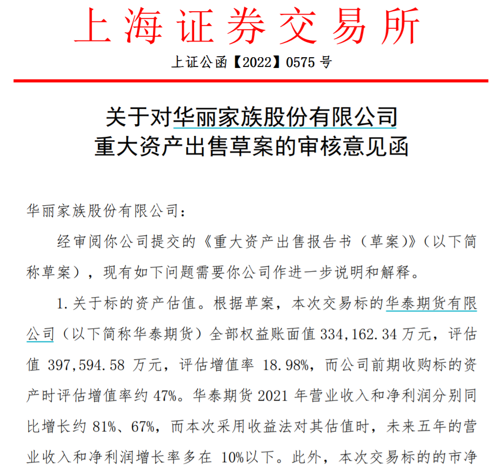 重组草案审核意见函，来源：公告